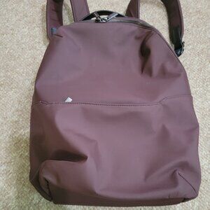 AWAY Everywhere Zip Backpack in Garnet EUC